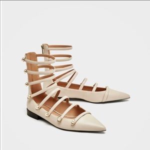 ZARA ankle boot ballerina sandals